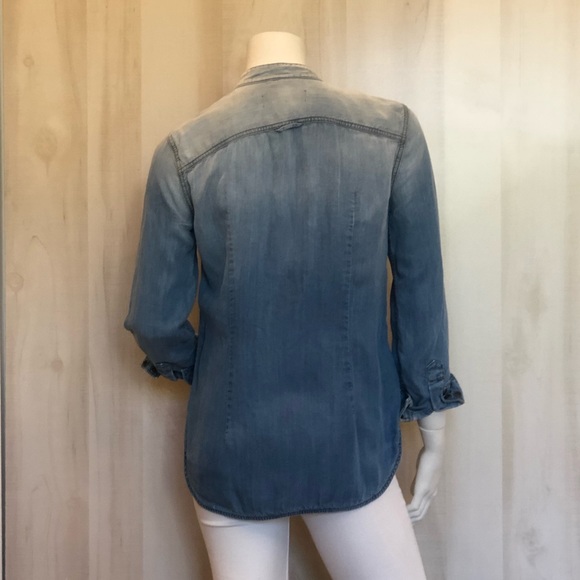 7 For All Mankind Denim Shirt |  Small - Picture 2 of 7
